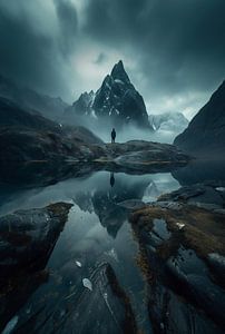 Schneelandschaft auf den Lofoten