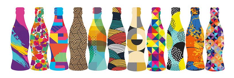 Flaschensammlung von Harry Hadders Design