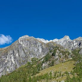 Panorama of high mountains Hohe Tauern in Tyrol, Austria by Jan Fritz