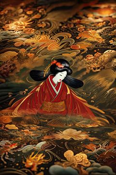 abstrakte japanische Kunst