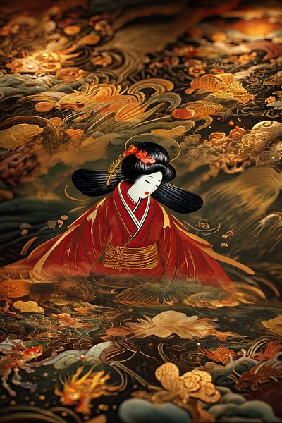 abstract Japanese art by Egon Zitter