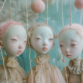 Porcelain dolls by Heike Hultsch