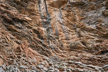 Structuur bergwand Roza's kloof Kreta van Cor de Hamer