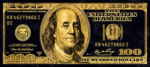 100-Dollar-Schein von HUGO