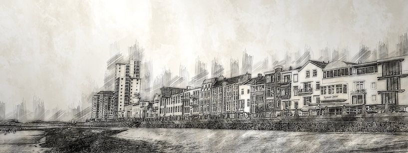 Boulevard of Flushing (drawing, pencil) by Art by Jeronimo