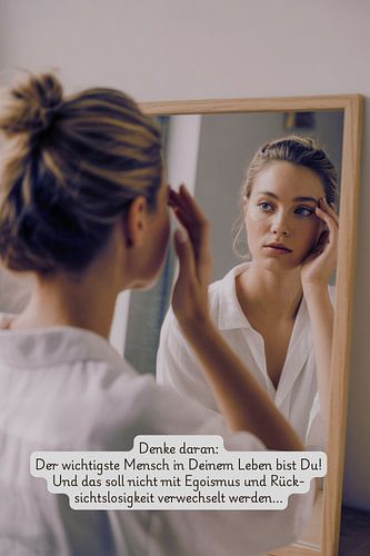 The most important person in your life is you!