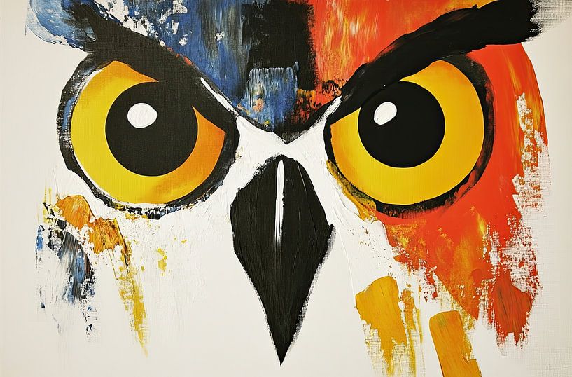 Owl with Colours by Modern Collection