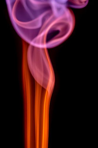 Beautiful Smoke on a black backdrop.