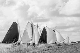 Matt skippers' race at Blokzijl by Johan Kalthof