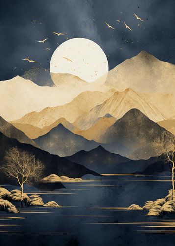 Nature Abstract Gold Decor