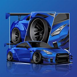 jdm car vector nissan GTR R35 by Zextrume