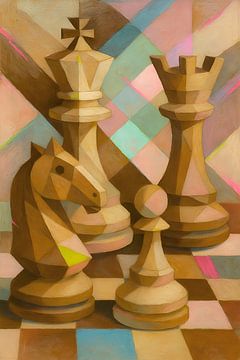 Schachfiguren Malerenrei. von Johannes