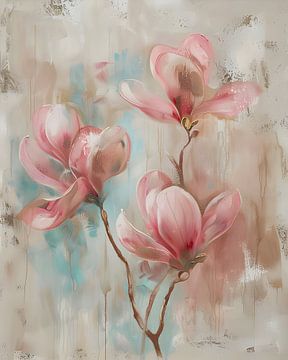 Magnolia Flowers by But First Framing