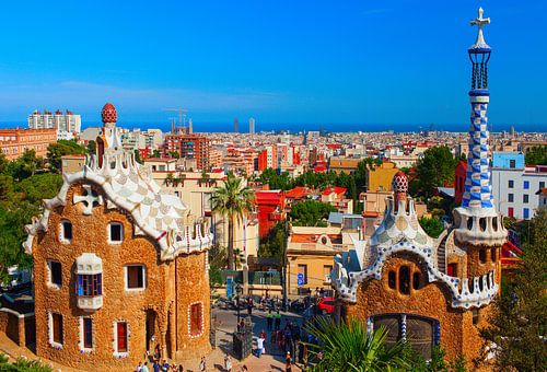 Park Guell - Barcelona, Spanje.