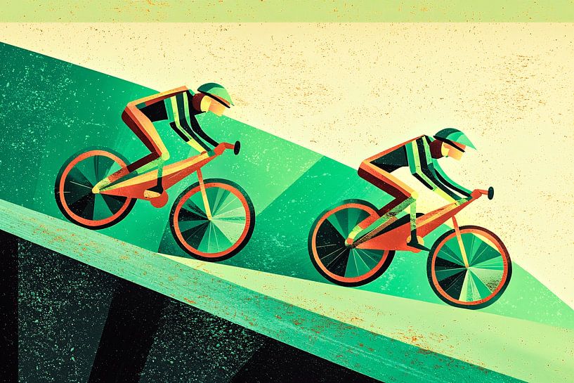 Radfahrer im modernen Stil von Imperial Art House