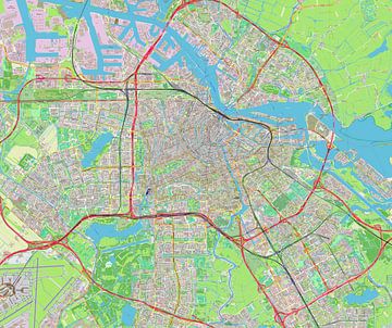 Amsterdam, Karte von Atelier Liesjes