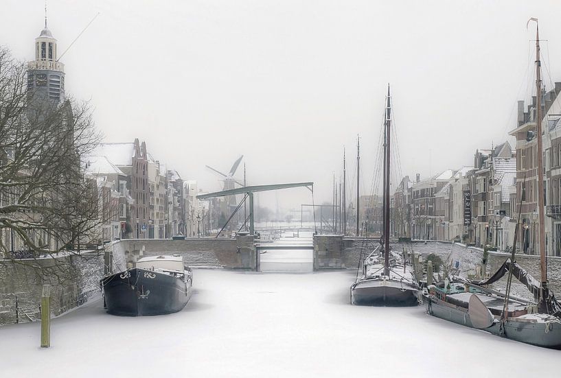 On a winter day in Delfshaven by Karin vd Waal