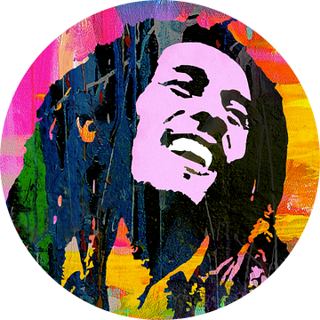 Bob Marley Pop Art van Stephen Chambers