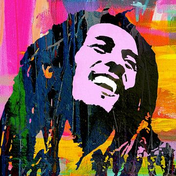 Bob Marley Pop Art von Stephen Chambers