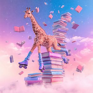 Lustige Giraffe