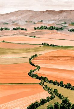 Queniva lappendeken landschap van Rosana Laiz Blursbyai