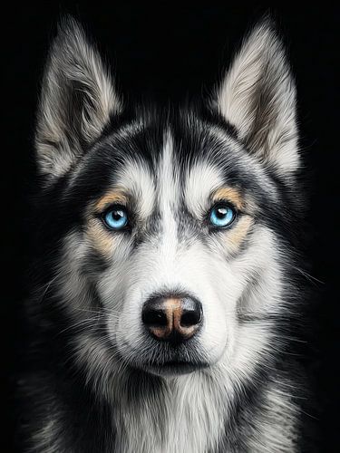 Husky hondenportret #hond