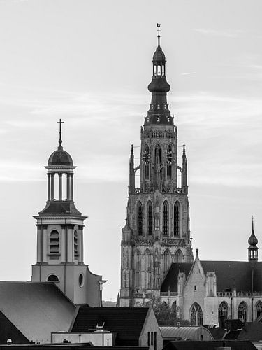 Skyline Breda - Zwart Wit van I Love Breda