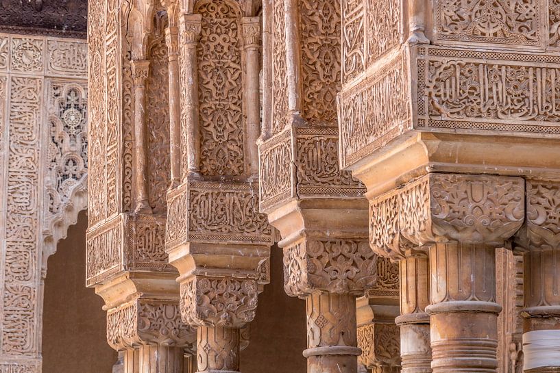 Pillars of the Alhambra de Granada by Lizanne van Spanje