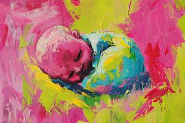 painterly abstract portrait