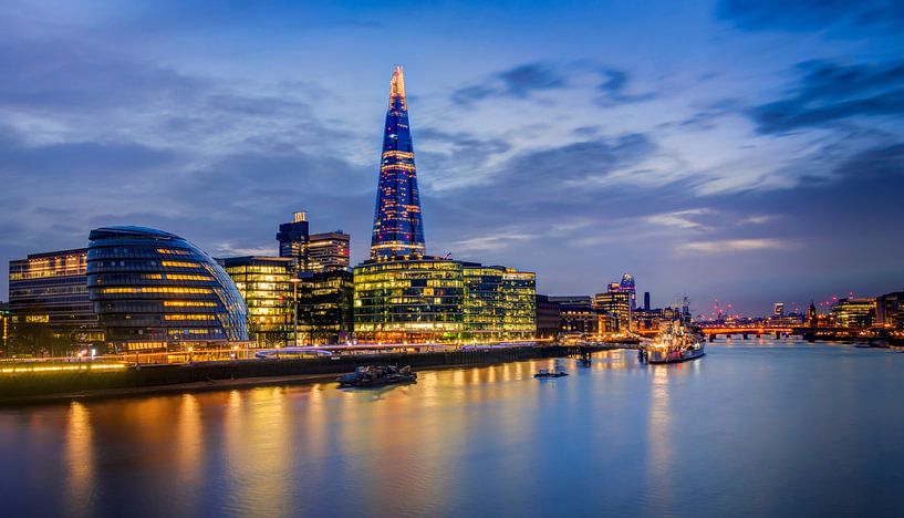 Londoner Skyline am Abend, England von Adelheid Smitt