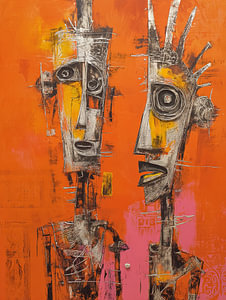 Abstrakte Gesichtscomposition | Abstract Emotion Duo