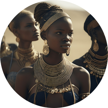 Portret van Afrikaanse vrouwen van Carla Van Iersel