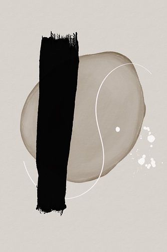 Abstrakte Kunst Serie - beige 5