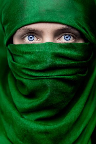 Chardon turquoise : Femme seule aux yeux d'azur