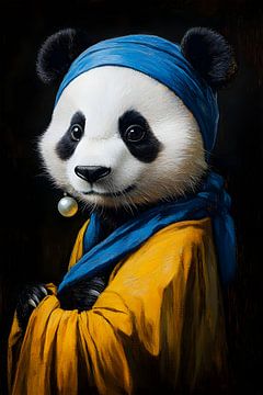 Panda met de parel van But First Framing