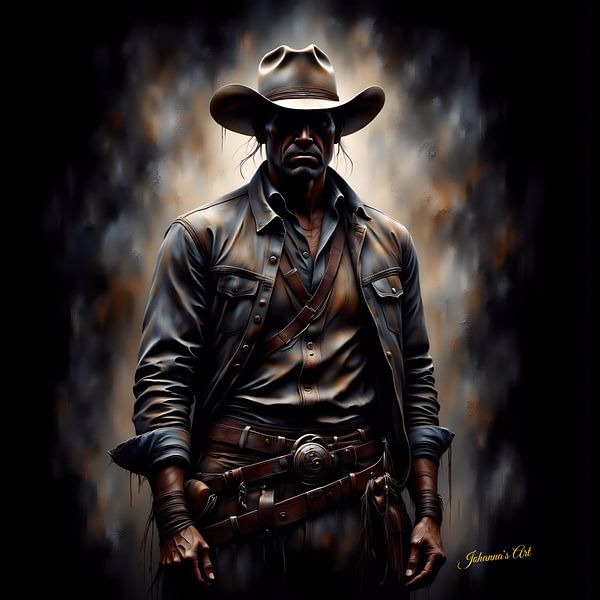 Country &amp; Western - Dunkle Pfade, Einsamer Reiter von Johannas Art Creations