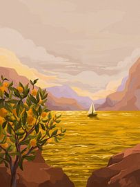 Golden Sunset van Goed Blauw