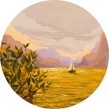 Golden Sunset van Goed Blauw