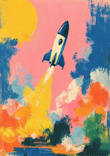 Vertrek naar de stralende kosmos