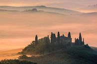 Zonsopkomst bij Podere Belvedere, Toscane, Italië van Henk Meijer Photography thumbnail