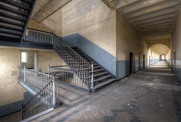 Barracks Corridor with Staircase by Roman Robroek