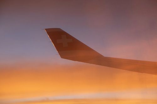 Glace sur le hublot de l'avion