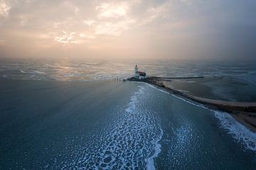 Winter at the Horse of Marken. by Sven Broeckx