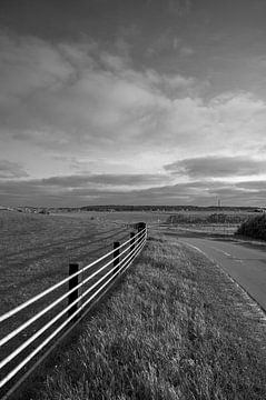 Wandelpad in het duinlandschap op Ameland.