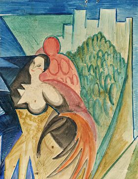 Leon Chwistek - Zonale compositie met vrouwenfiguur van Peter Balan