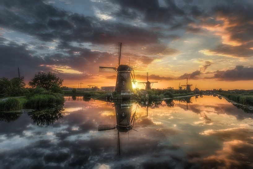 Kinderdijk von Herman van den Berge