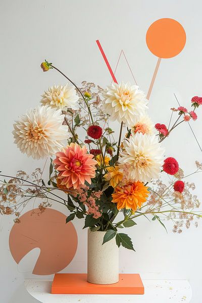 Dahlias par Poster Art Shop