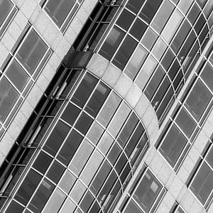 Architectuur van het Marriott Hotel in Rotterdam