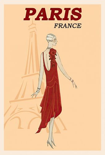 Modeskizze Paris Eiffelturm