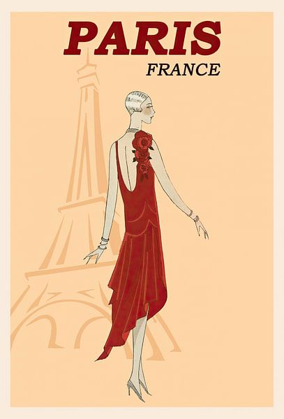 Modeskizze Paris Eiffelturm von Peter Balan